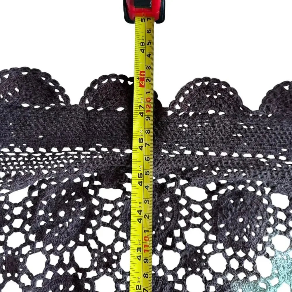 Upcycled Tie Dye Vintage Crochet Cotton Lace